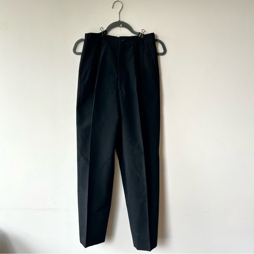 Comme des Garçons High-waisted Sculptural Tapered Black Pants